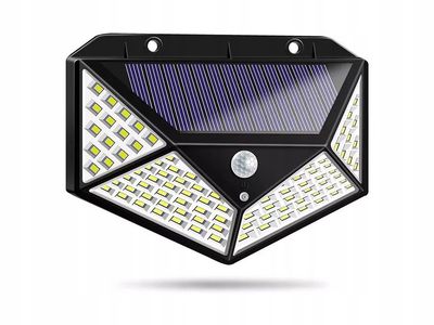 Solar intersection wall light