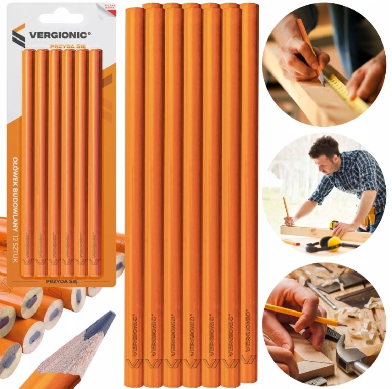 Carpentry Pencil 12pcs