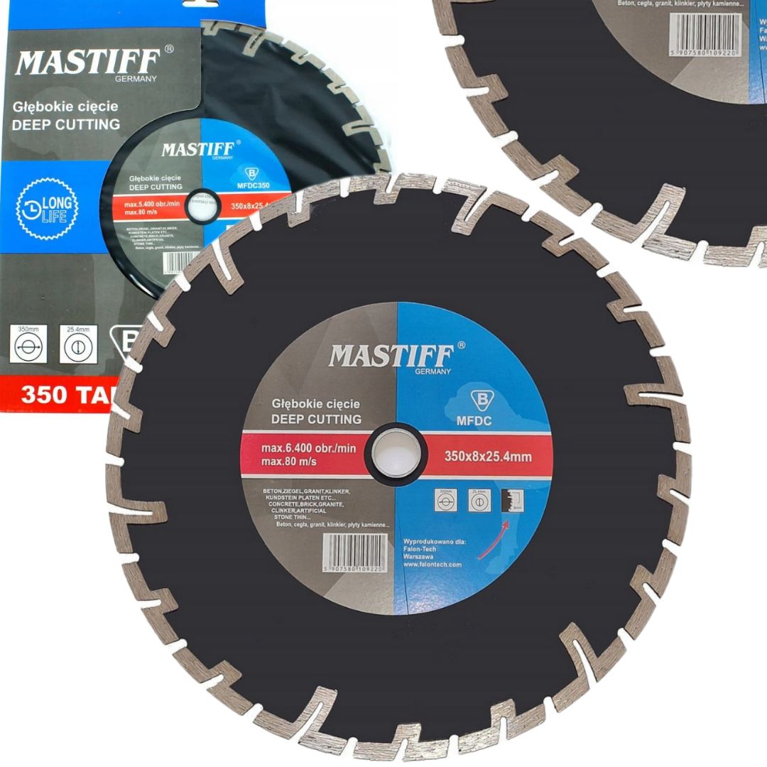 Diamond cutting disc 350mm (12") Deep cut