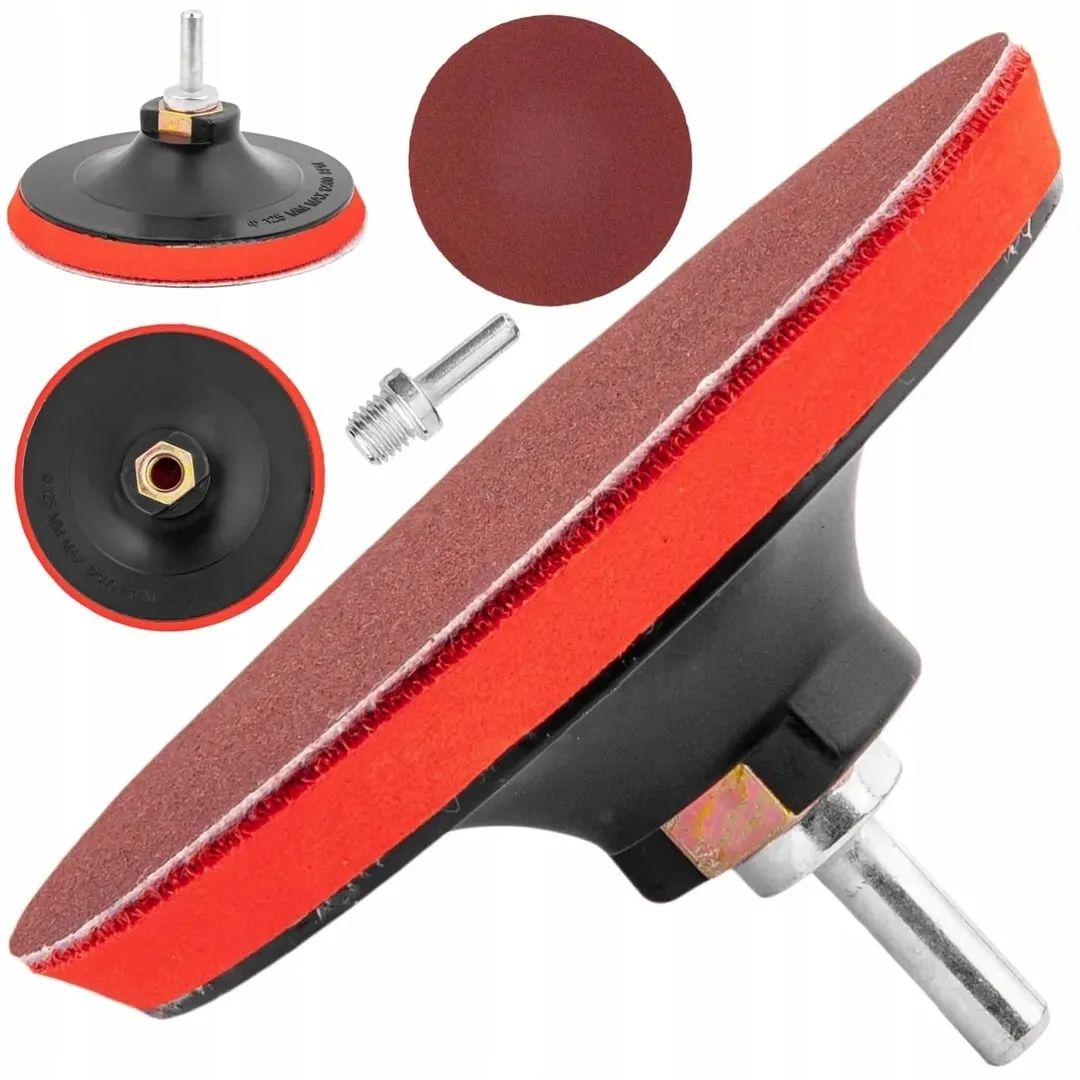 Plastic backing pad for angle grinder and drill 