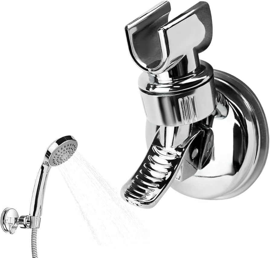 Suction cup shower head holder