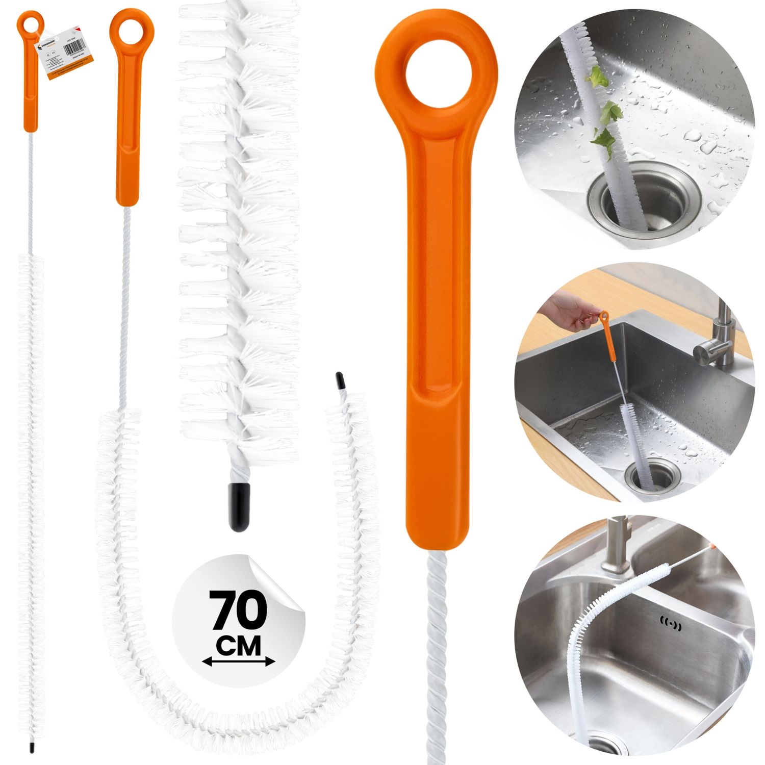Drain cleaning brush 70cm