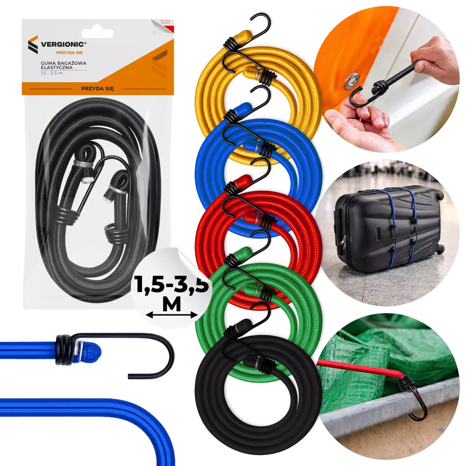 Elastic strap 1.5 – 3.5 m