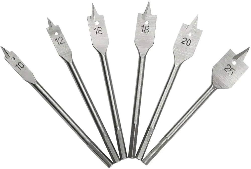 Flat drill bits