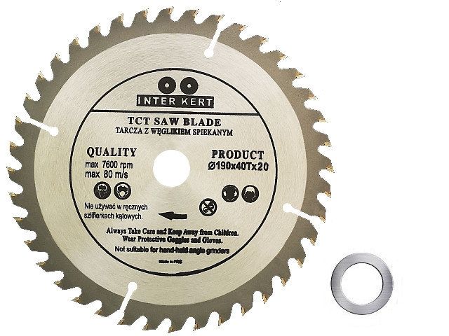 Wood cutting disc 190mm – 40T