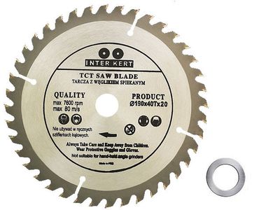 Wood cutting disc 190mm – 40T