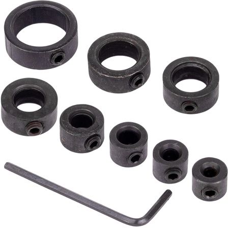 Drill Depth Stop Collar Set 8pcs