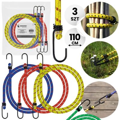 Elastic Luggage Strap Set with Hooks