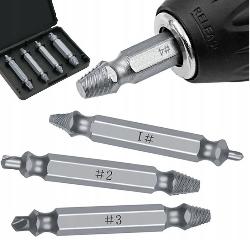 Screw Extractor Set 4pcs