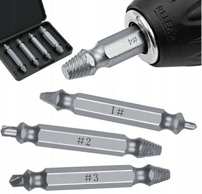 Screw Extractor Set 4pcs