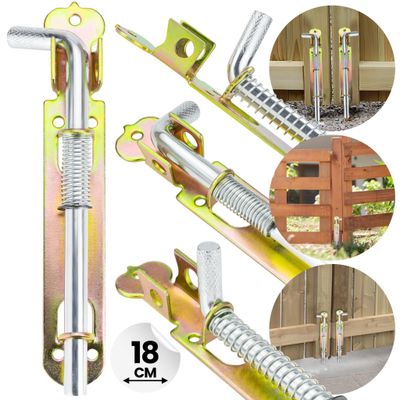 Spring loaded bolt 18cm