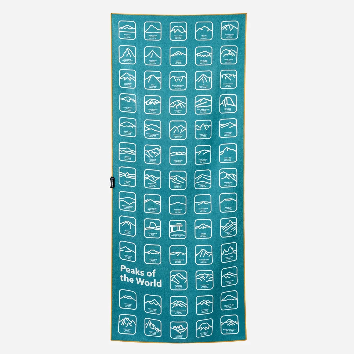 NOMADIX ORIGINAL TOWEL - PEAKS OF THE WORLD TEAL OCEAN, Color: PEAKS OF THE WORLD TEAL OCEAN
