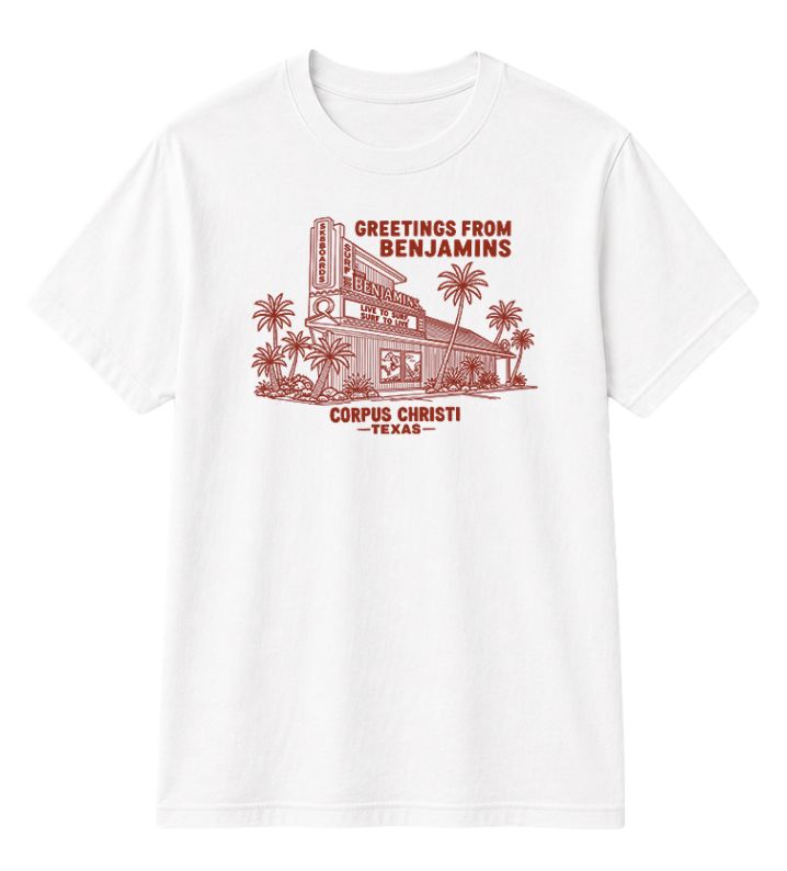 BENJAMINS  MARQUEE TEE, Color: WHITE, Size: S