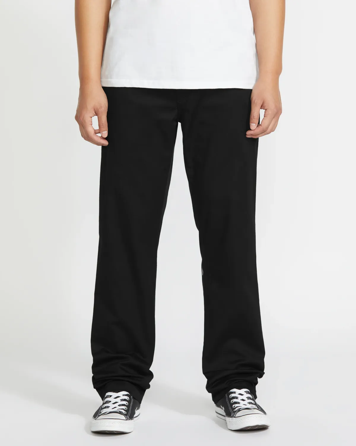 VOLCOM FRICKIN MODERN STRETCH PANTS, Color: BLACK, STYLE NUMBER: C1112600, Size: 30