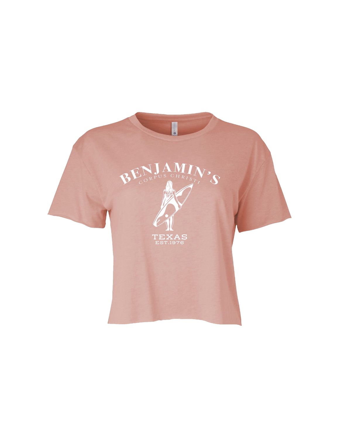 BENJAMINS SURF CHICK CROPPED TEE