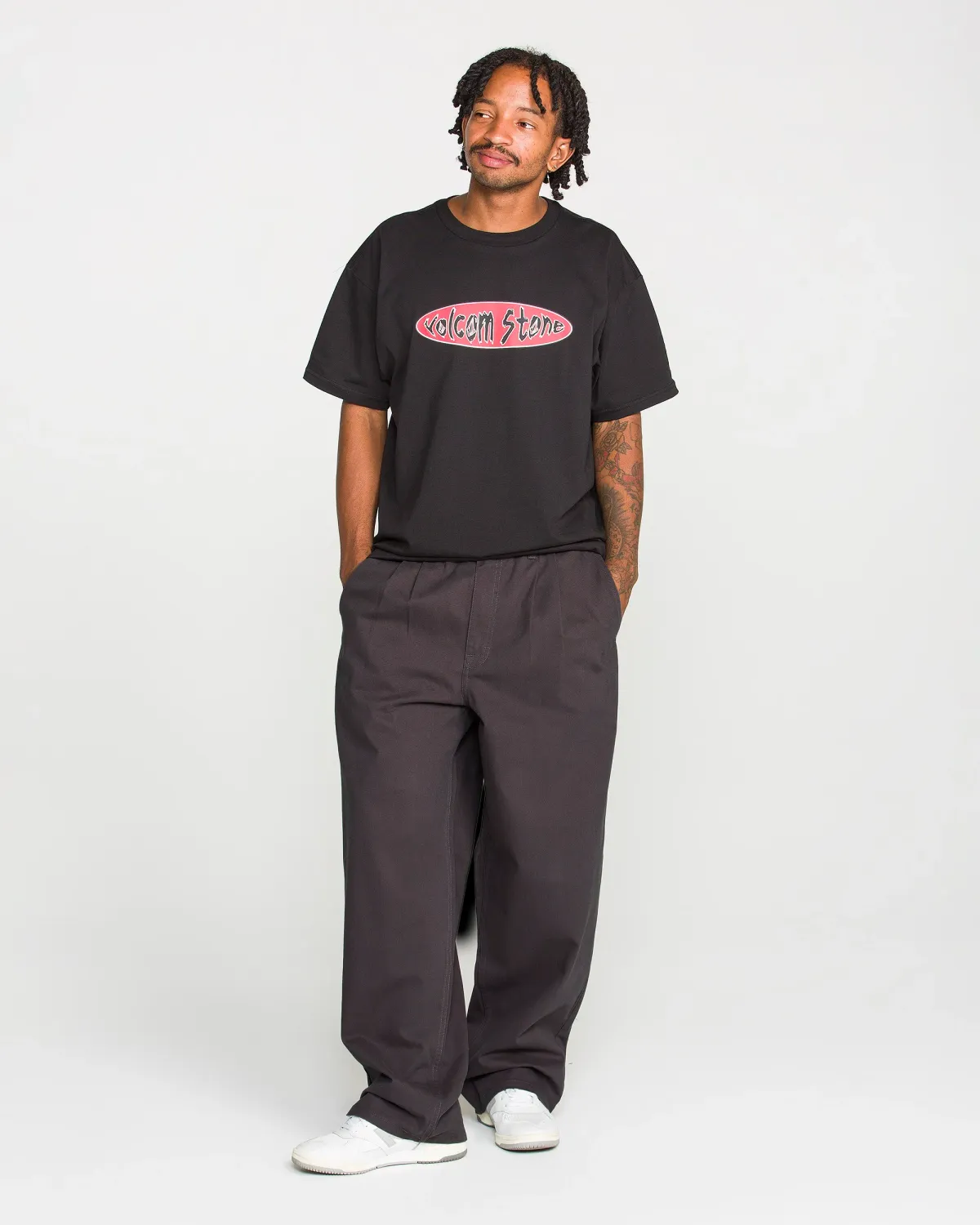 VOLCOM CHILLOW PLEAT ELASTIC WAIST PANT