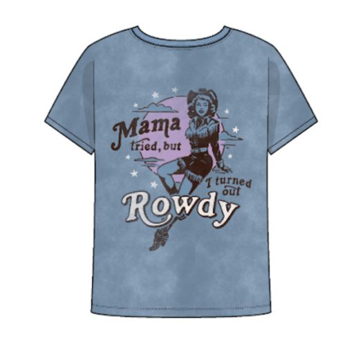 ROWDY SS GRAPHIC TEE