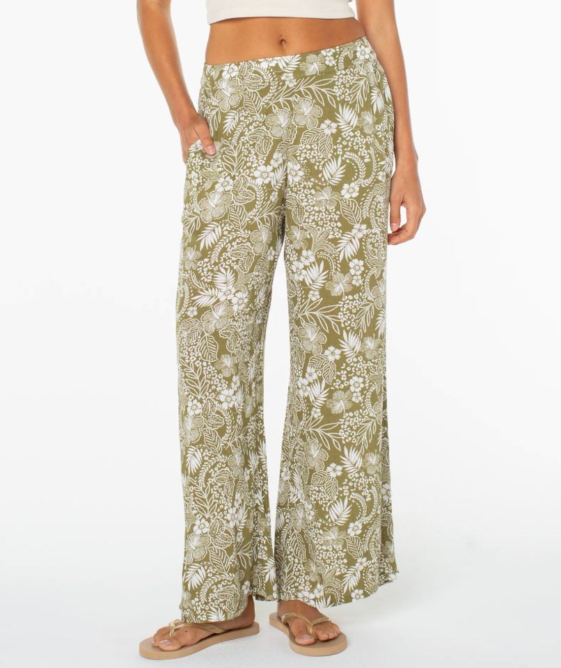 ROXY MIDNIGHT AVE PANT, Color: OLIVE BRANCH, STYLE NUMBER: RP25402AB9VP, Size: XS