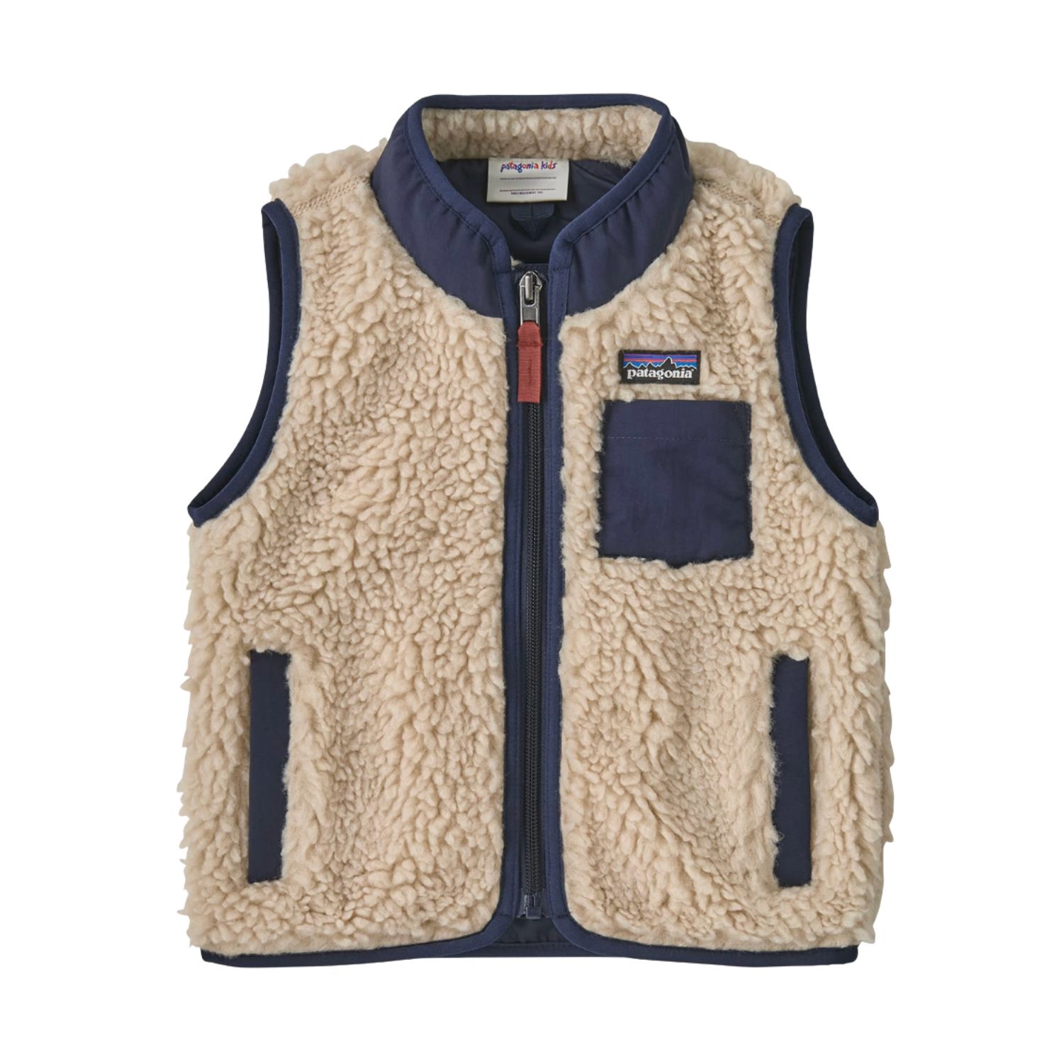 PATAGONIA BABY RETRO-X VEST PATAGONIA BABY RETRO-X VEST, Color: DARK NATURAL, Size: 2T