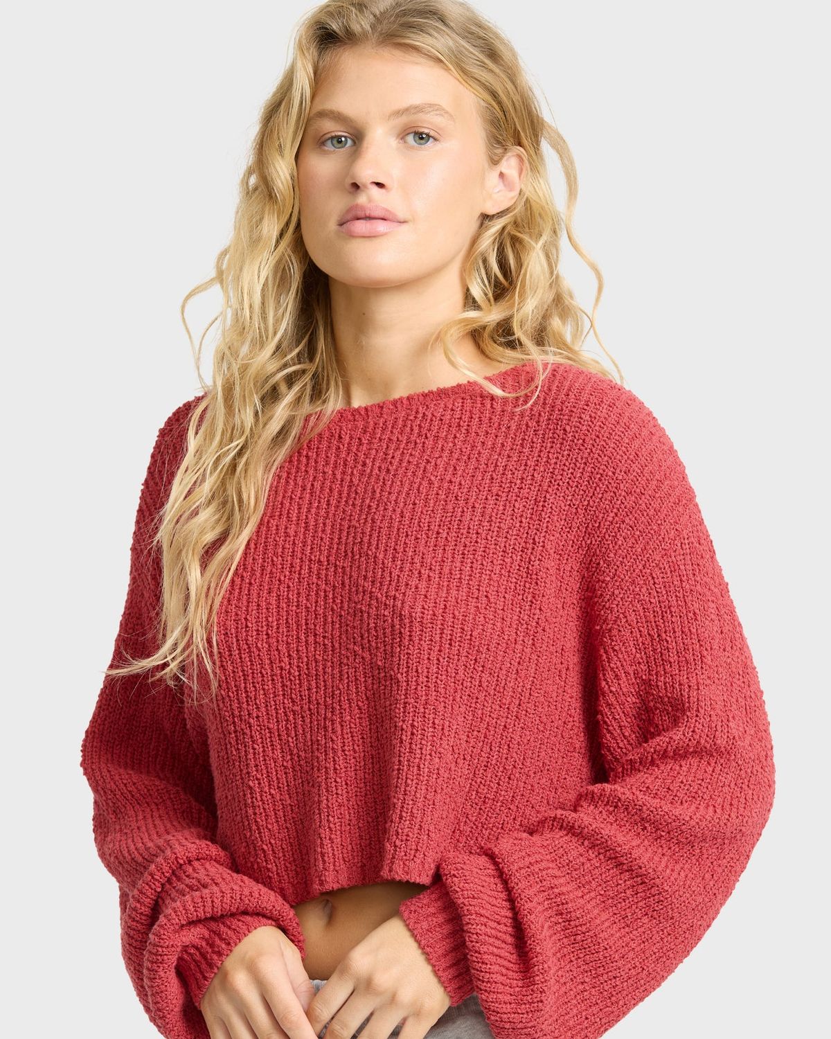 BILLABONG OPEN AIR SWEATER RED, Size: S