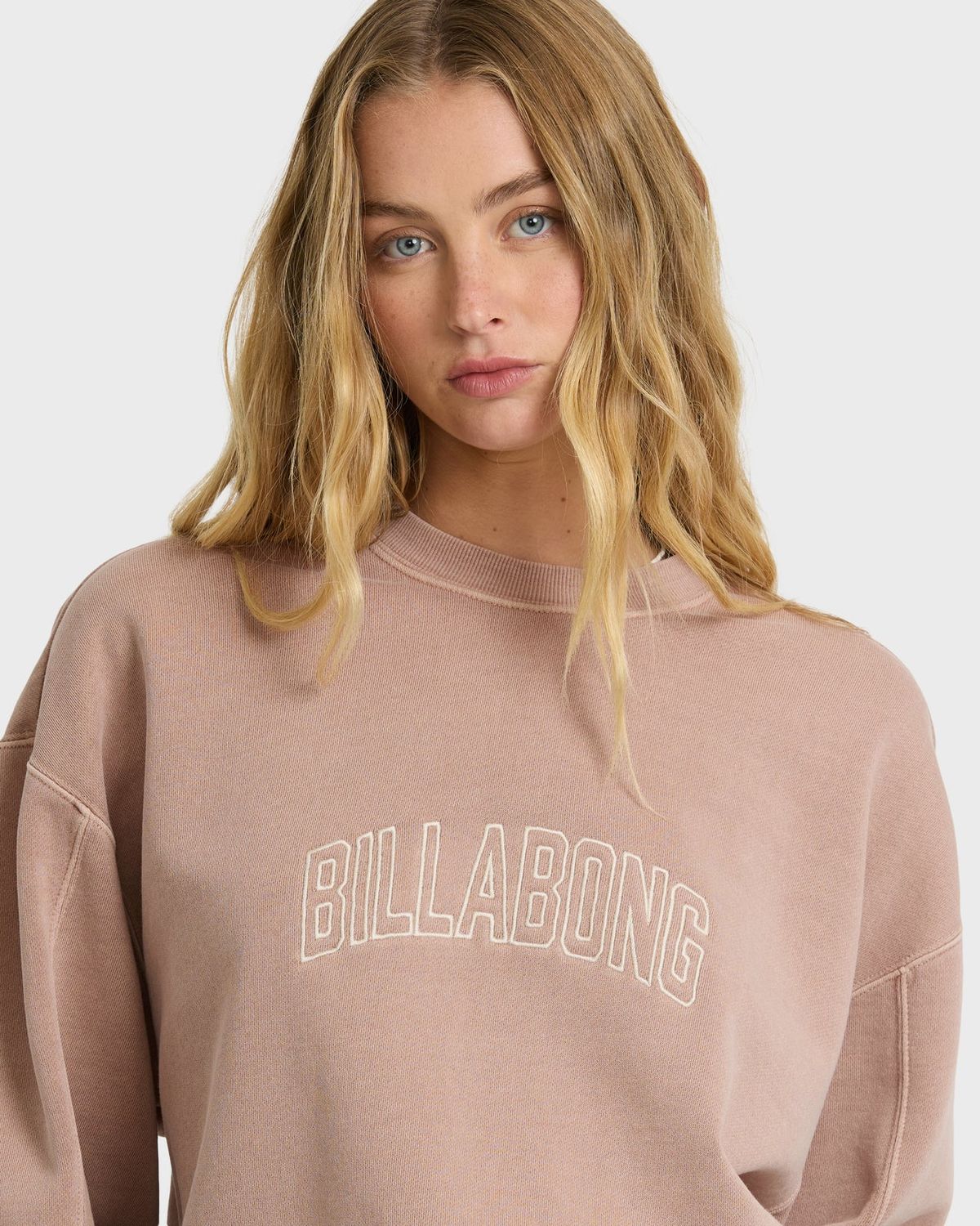 BILLABONG VIBES KENDAL CREW NECK SWEATSHIRT TAUPE, Size: S