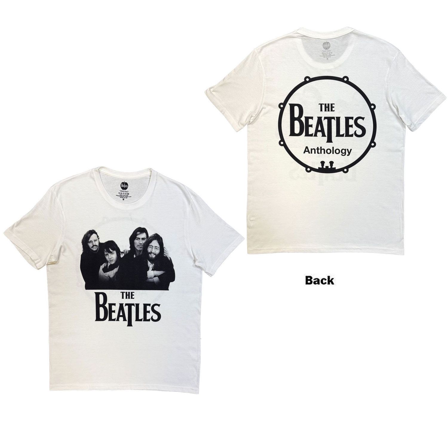 T shirt Unisex Group photo Anthologie Drum white ( Front and Back )