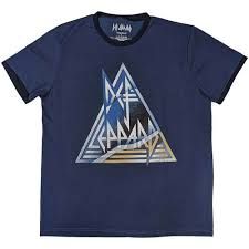 T-shirt unisex Triangle logo Demin Bleu