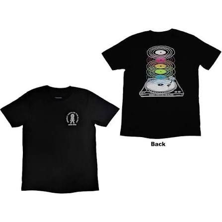 T Shirt unisex record back (back print & ex tour)