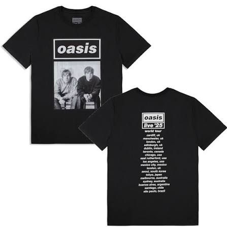 Unisex Live 25 World Tour  (Front and Back ) Black