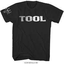 Unisex Metallic Silver Logo ( Sleeve print, Black )