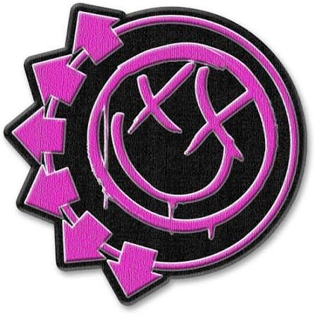 Standard Patch Six Arrows Smile Pink Neon