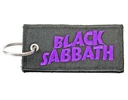 Keychain Black Sabbath ( Double Sided ) Black