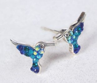 DM0315-Hummingbird Stud ERs : Blue