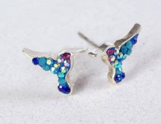 DM0313-Hummingbird Stud ERs : Multicolor