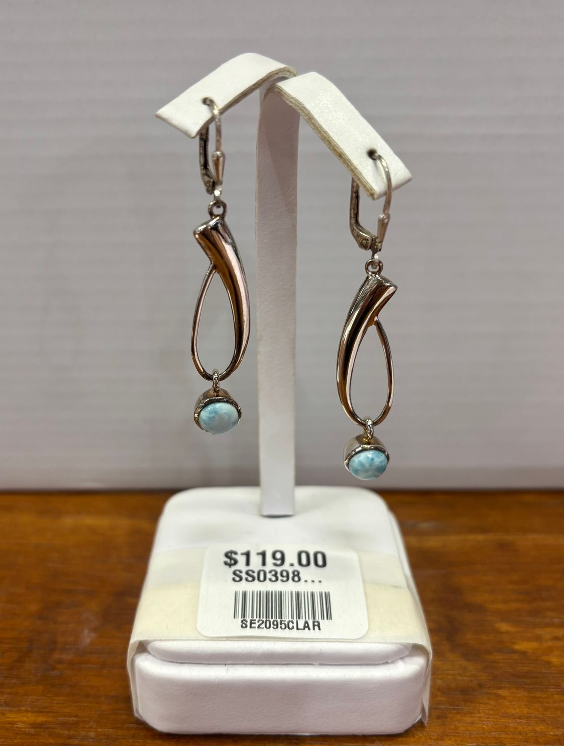 SS0398-Designer Earrings : Larimar