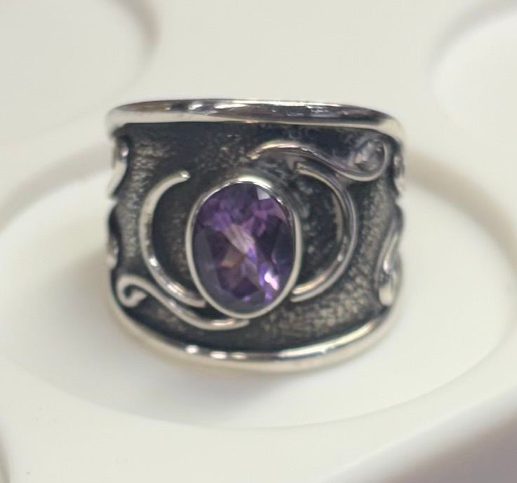 SS0068-Designer Ring : Amethyst