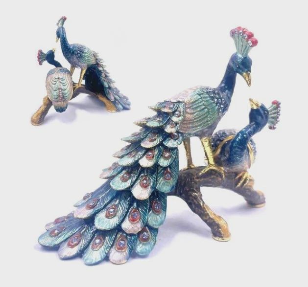 KU0148 - Mother &amp; Baby Peacock : 3.5" x 5"