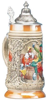 MC0351-Stoneware : Stein w/Lid