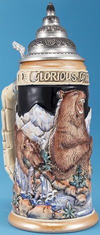 MC0034-Stoneware : Stein w/Lid
