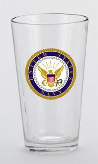 MC1605-Glass Pint : Military Pint