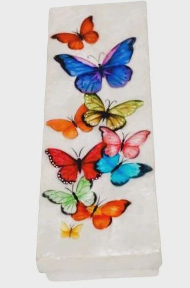 KU0153 - Capiz Box : Butterflies