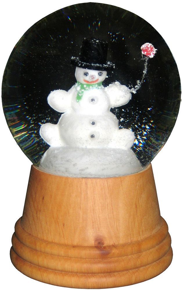 AT0227-Globe : Snowman - 5 in H