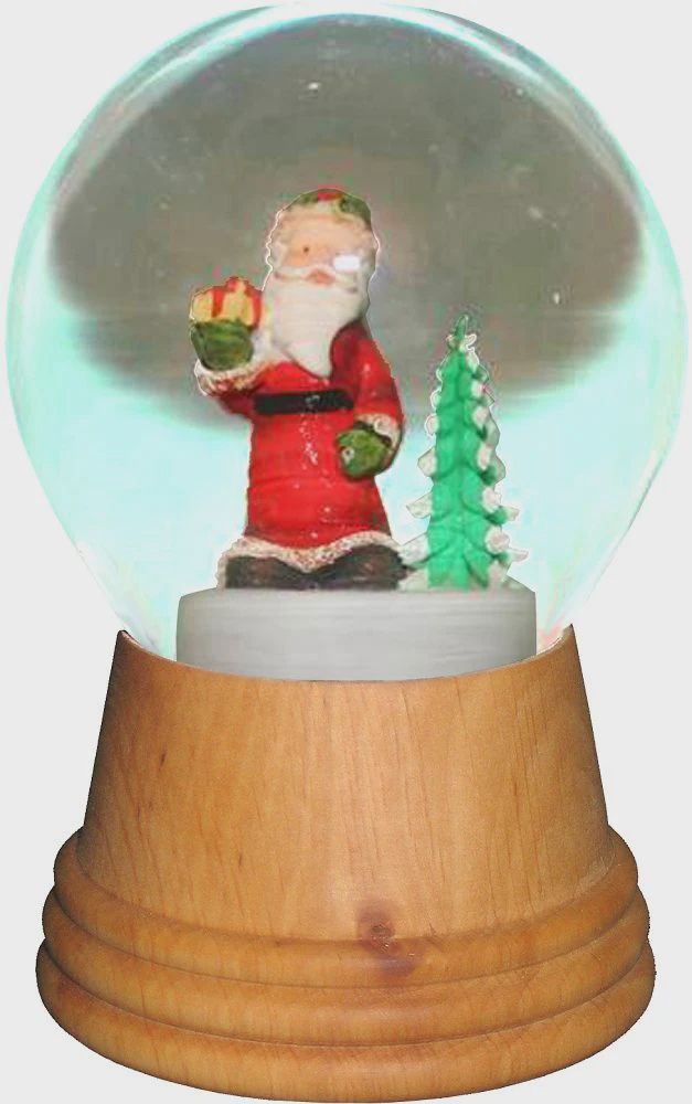 AT0230-Globe : Santa Tree - 5 in H