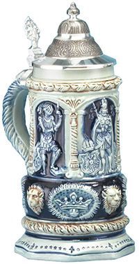MC0218-Stoneware : Stein w/Lid