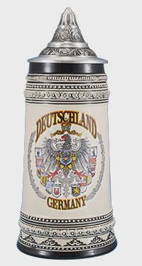 MC0032 - Stoneware : Stein w/ Lid