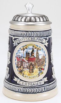 MC0027-Stoneware : Stein w/Lid