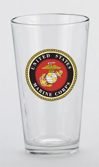 MC1609-Glass Pint : Military Pint