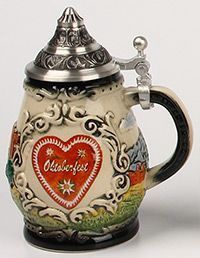 MC0056-Stoneware : Mini Stein w/Lid
