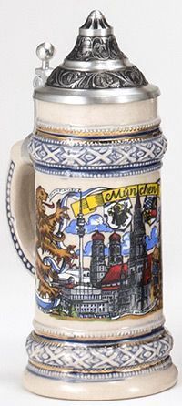 MC0054-Stoneware : Stein w/Lid