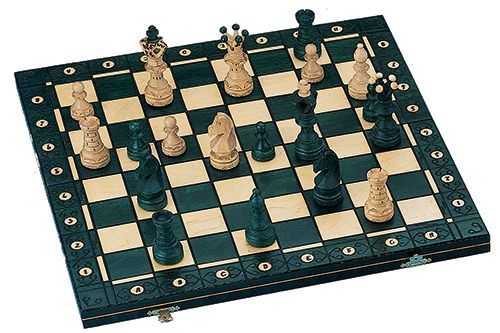 MC0135-Wood Box : CHESS SET